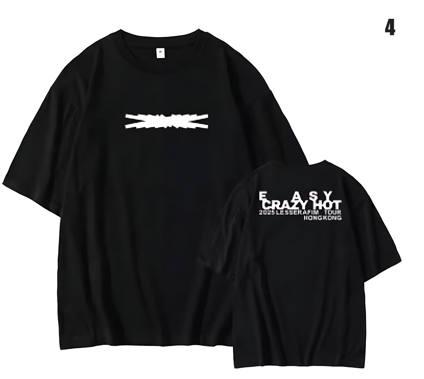 Le Sserafim Easy Crazy Hot Cropped T-Shirt