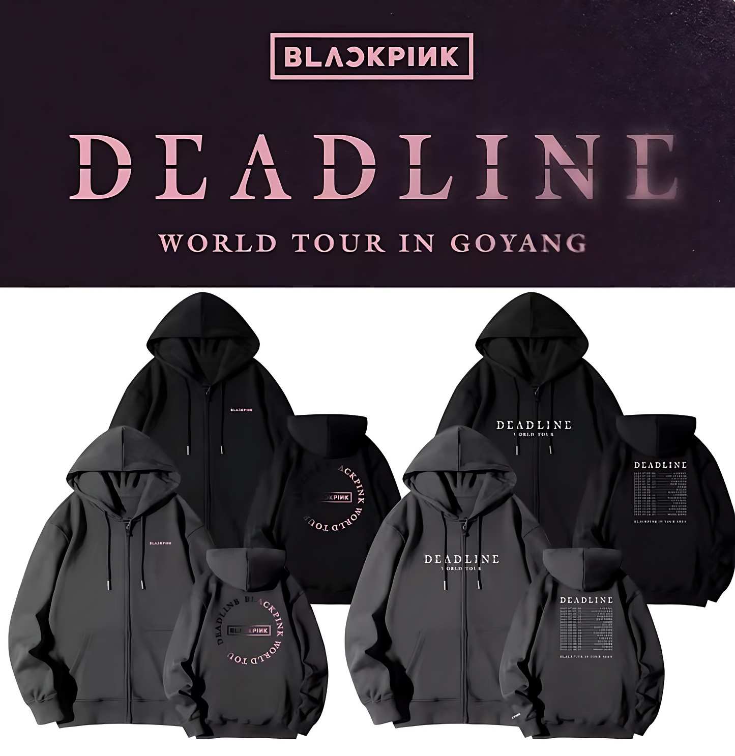 Blackpink Deadline World Tour in Goyang Zip Up Hoodie