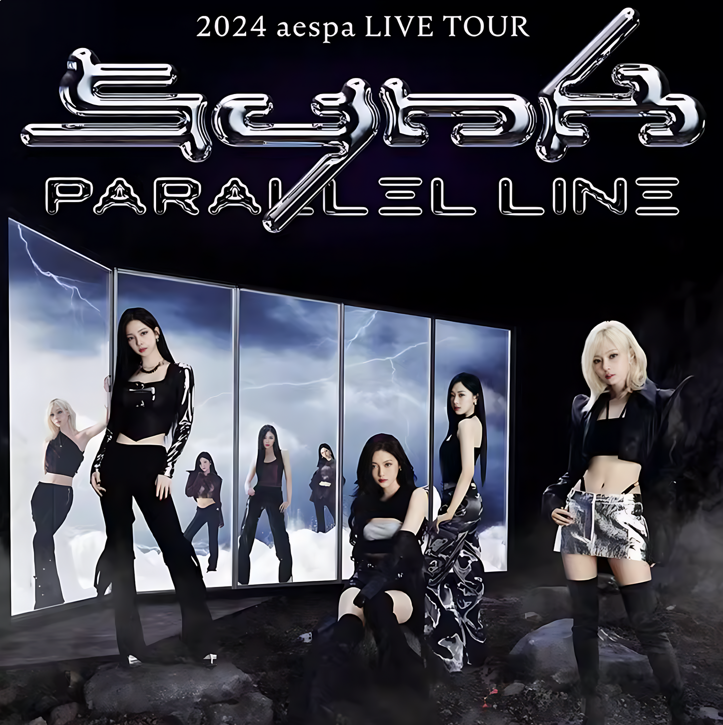 Aespa Synk Parallel Line Live Tour T-Shirt