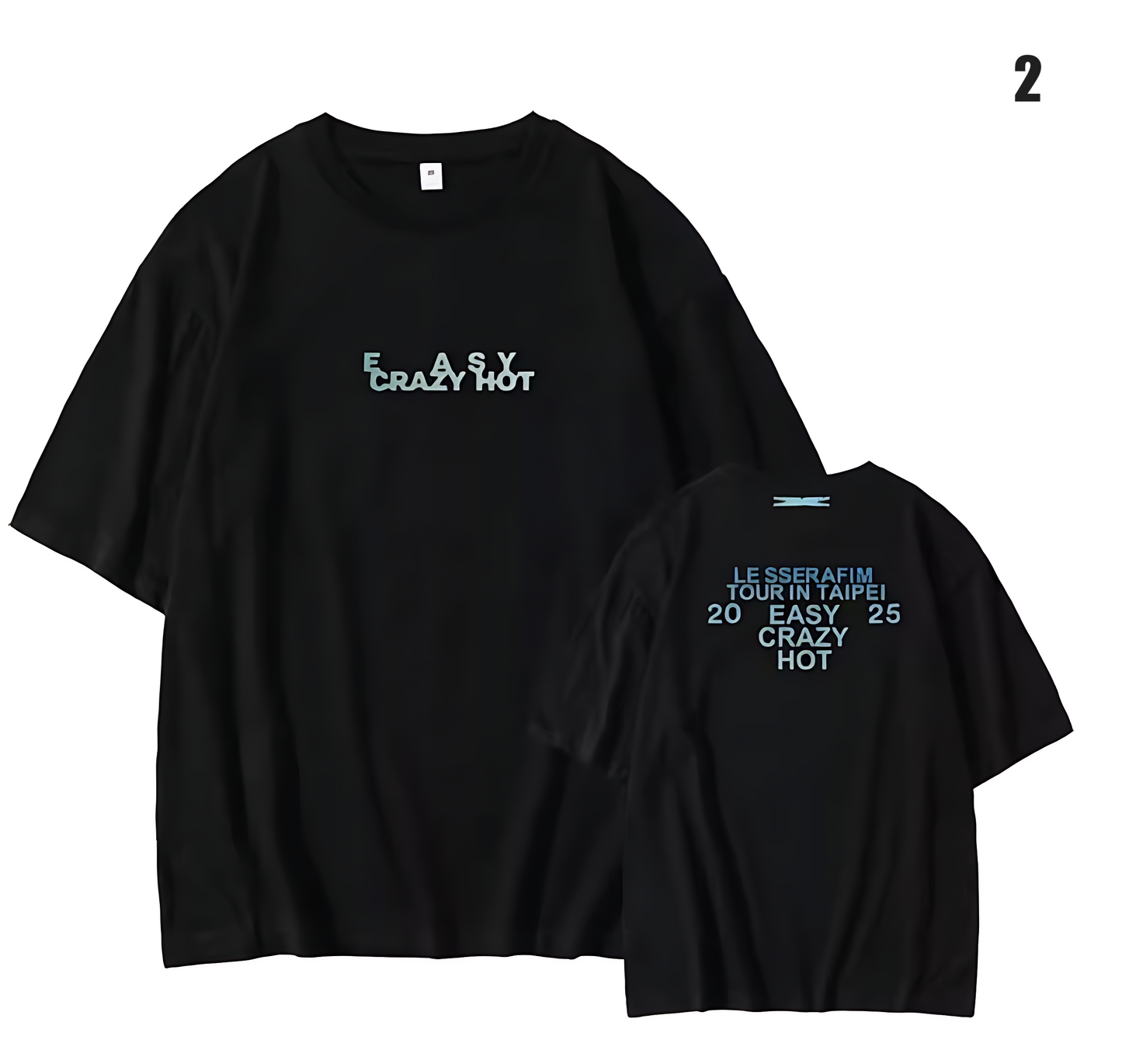 Le Sserafim Easy Crazy Hot Cropped T-Shirt