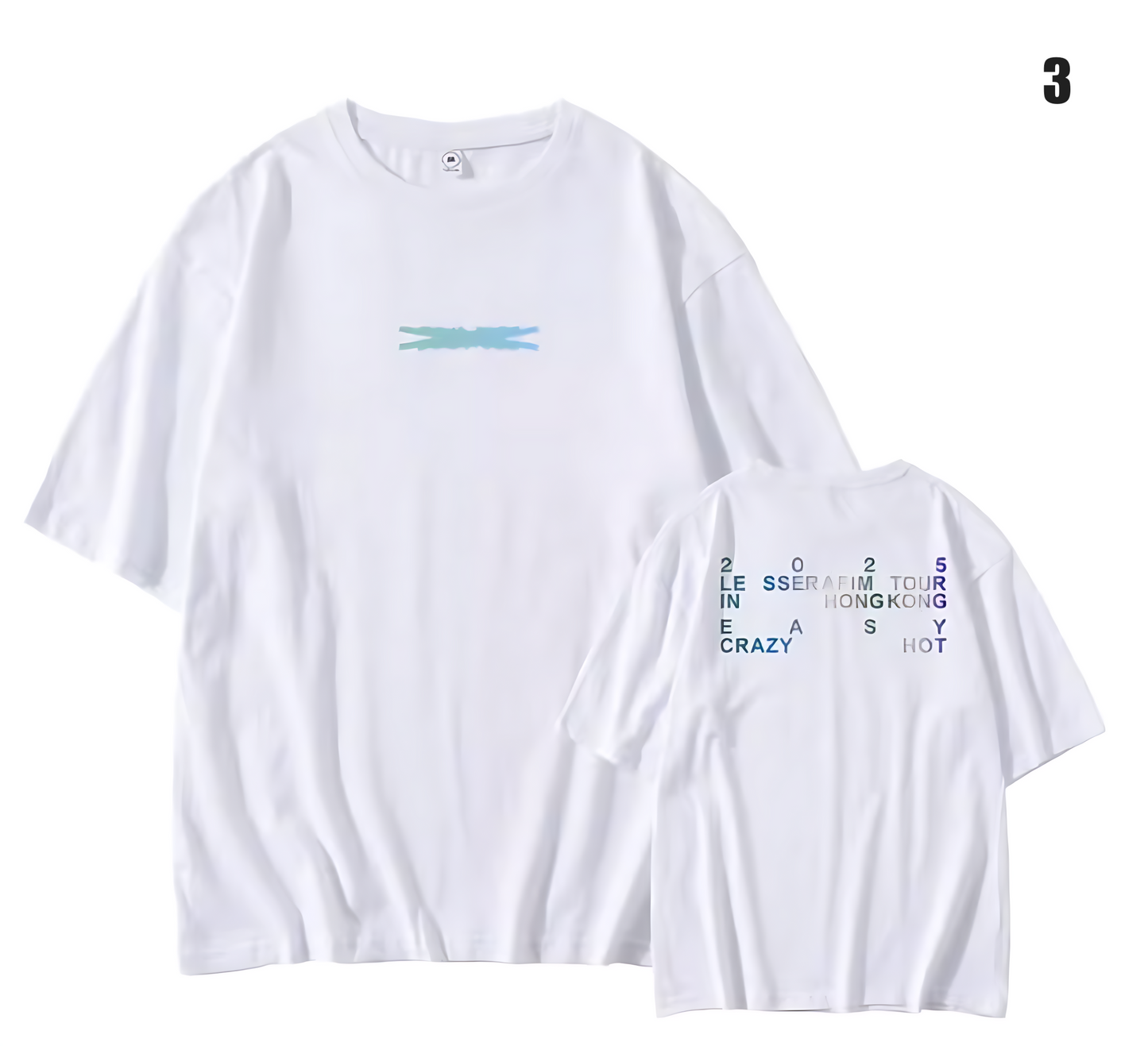 Le Sserafim Easy Crazy Hot Cropped T-Shirt