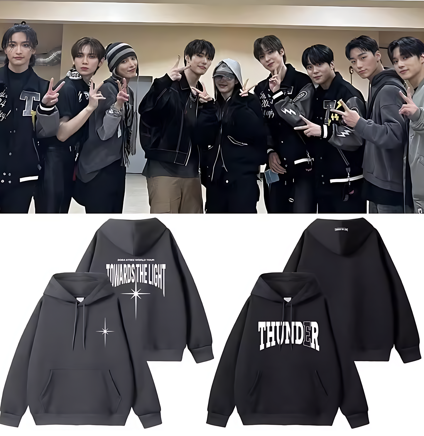 Ateez 2024 Thunder World Tour Hoodie