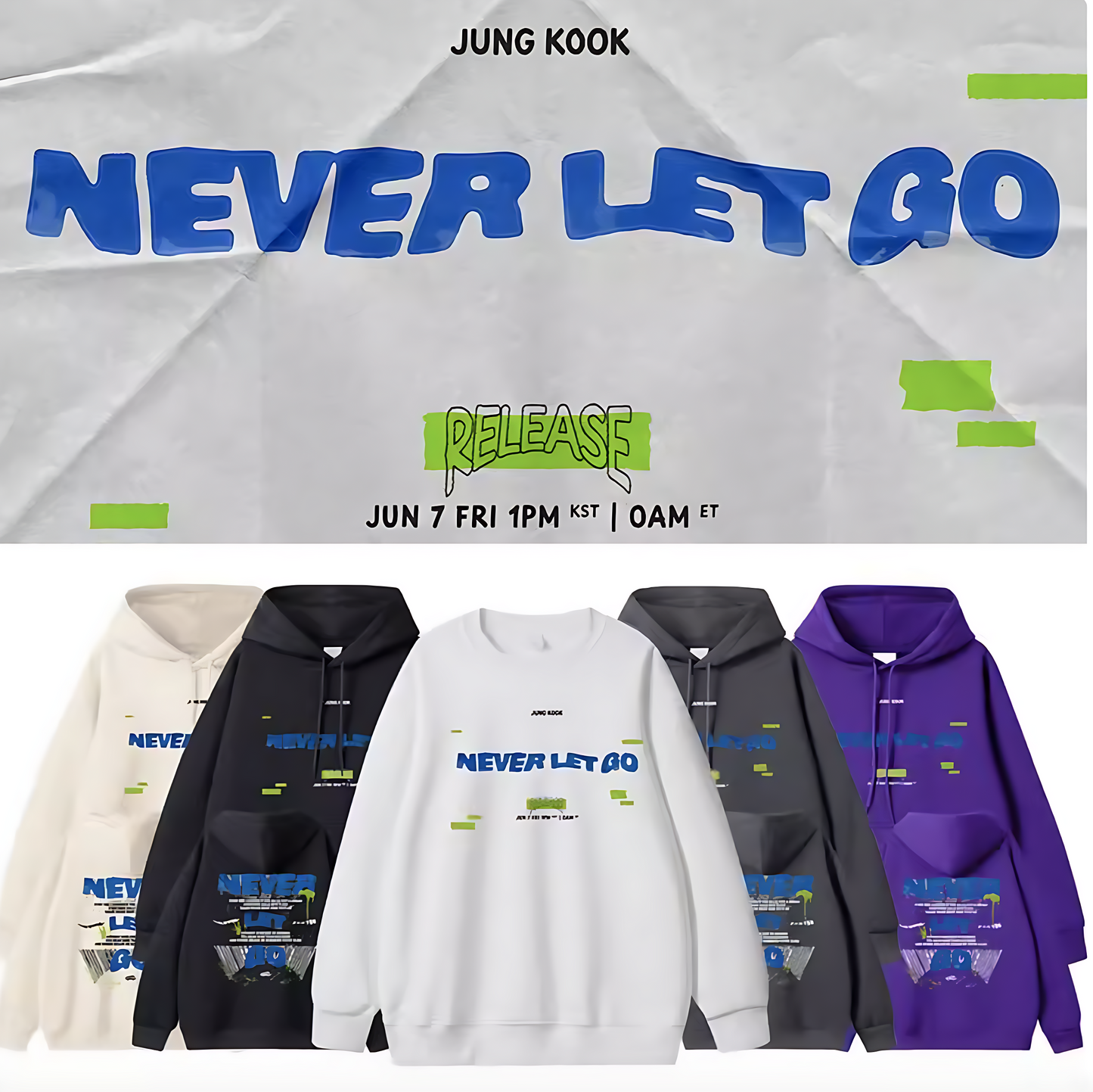 BTS Jungkook Never Let Go Hoodie