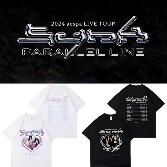 Aespa Synk Parallel Line Live Tour T-Shirt