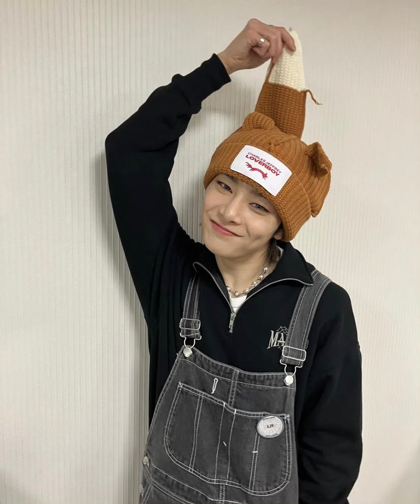 Stray Kids Chunky Knit Fox Beanie