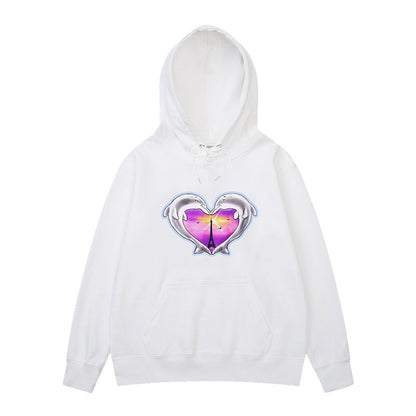 Blackpink Dolphin Heart Frog Hoodie