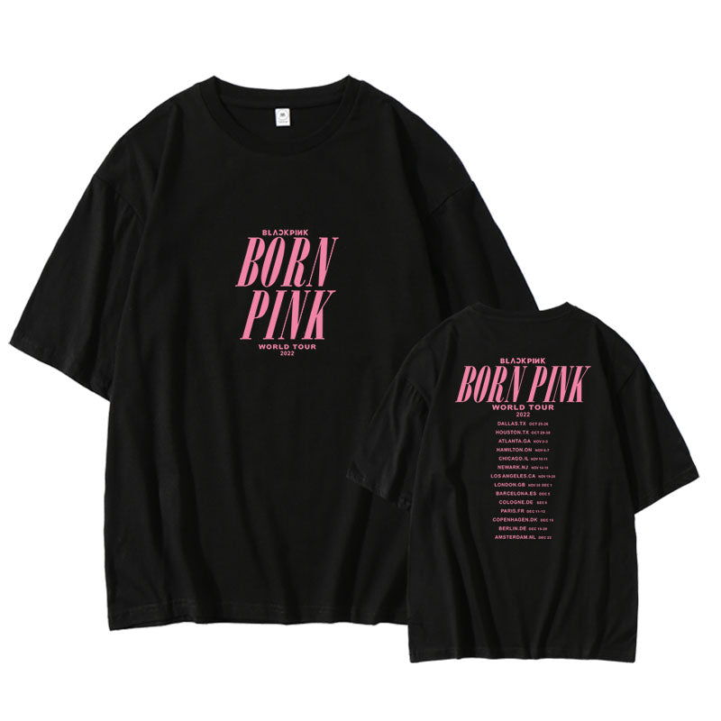 Blackpink Born Pink World Tour Cropped T-Shirt – idollookbook