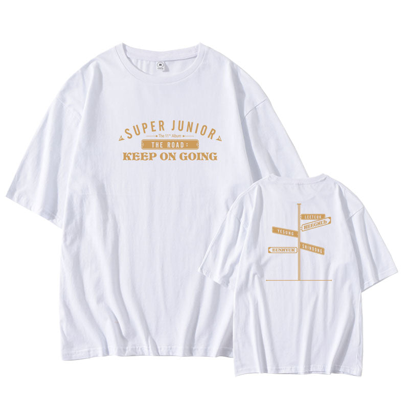 Super Junior The Road Keep Going Album T-Shirt