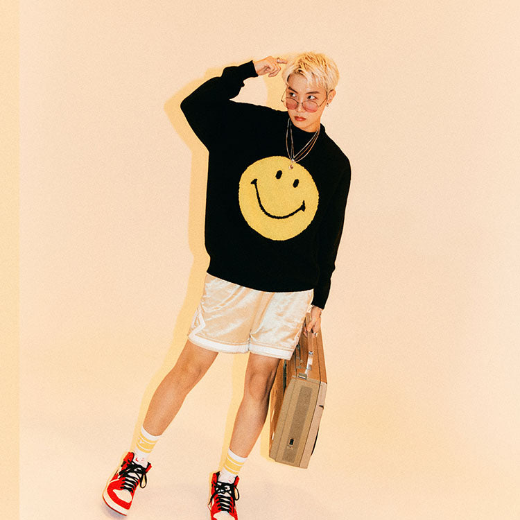 BTS Smiley Face Crewneck