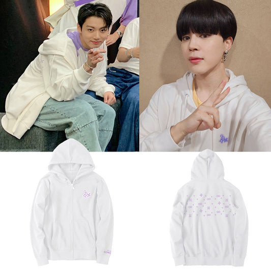 BTS 8th Anniversary Concert Zip Up Hoodie