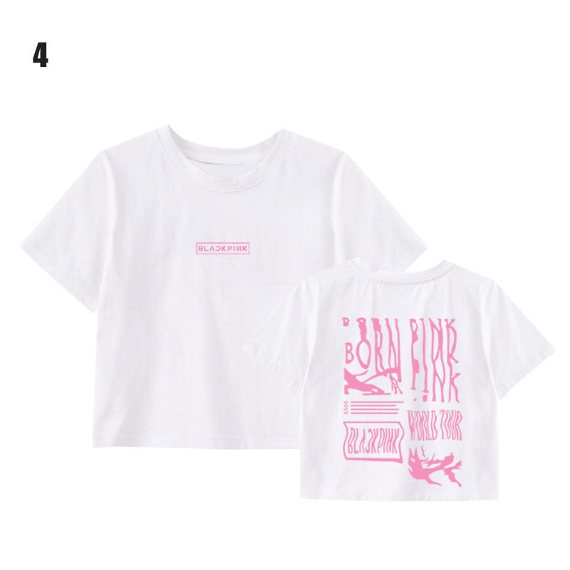 Blackpink Born Pink Tour Cropped T-Shirt