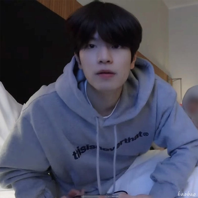 Stray Kids Kim Heart Wifi Video Grey Hoodie