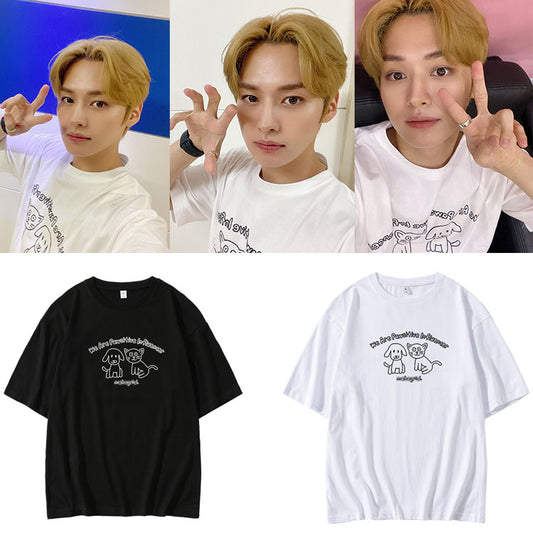 Stray Kids Lee Know We Are Pawsitive Influencer T-Shirt