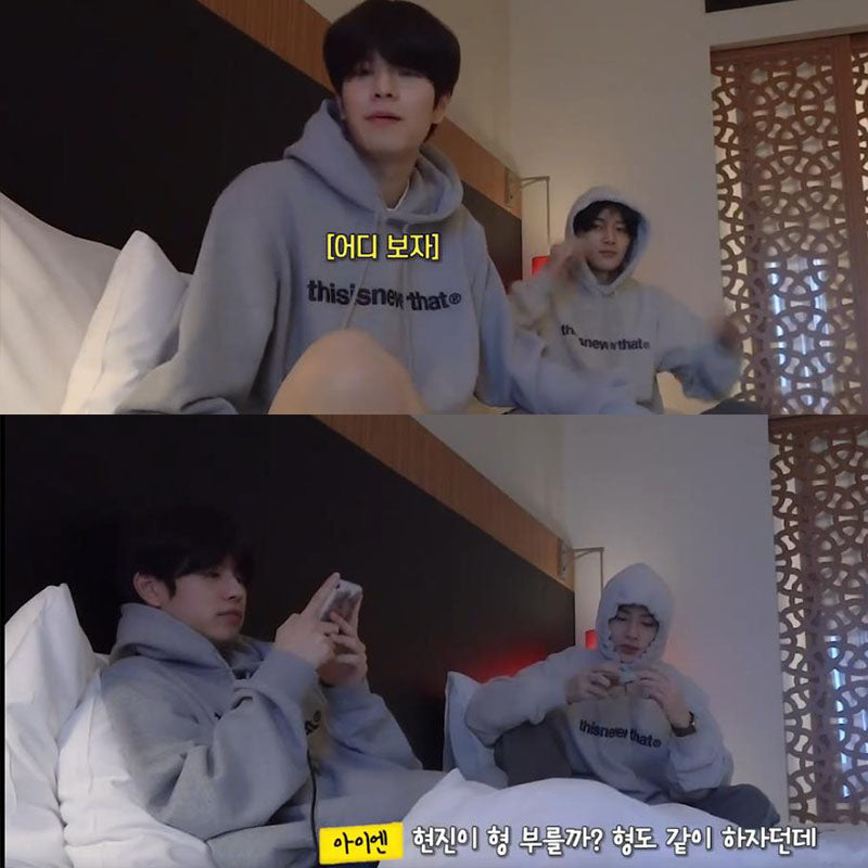 Stray Kids Kim Heart Wifi Video Grey Hoodie