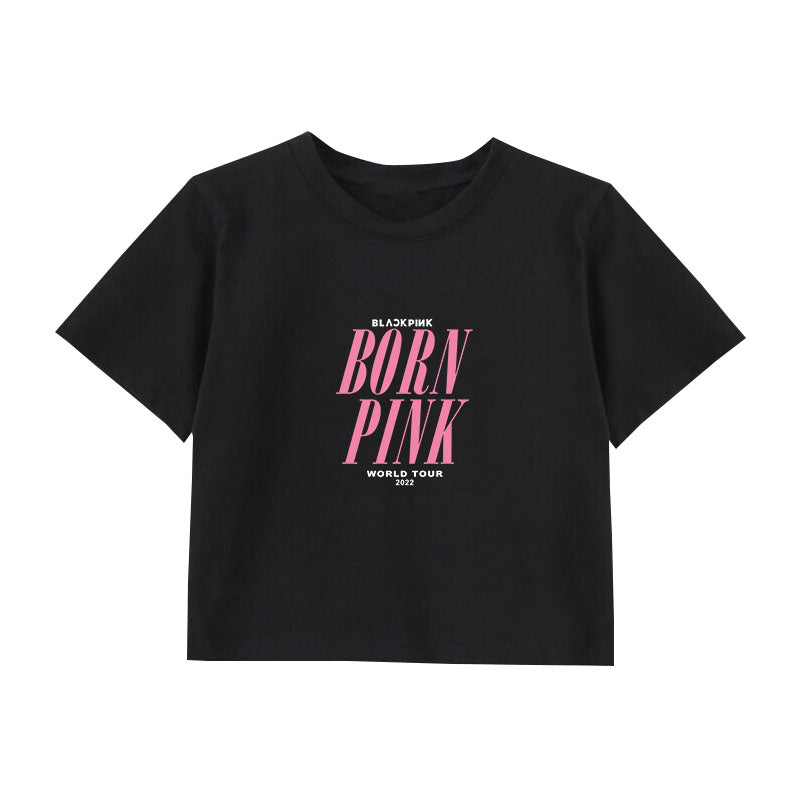 Blackpink Born Pink World Tour Cropped T-Shirt