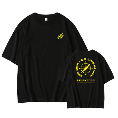 Stray Kids Unlock Go Live In Life T-Shirt