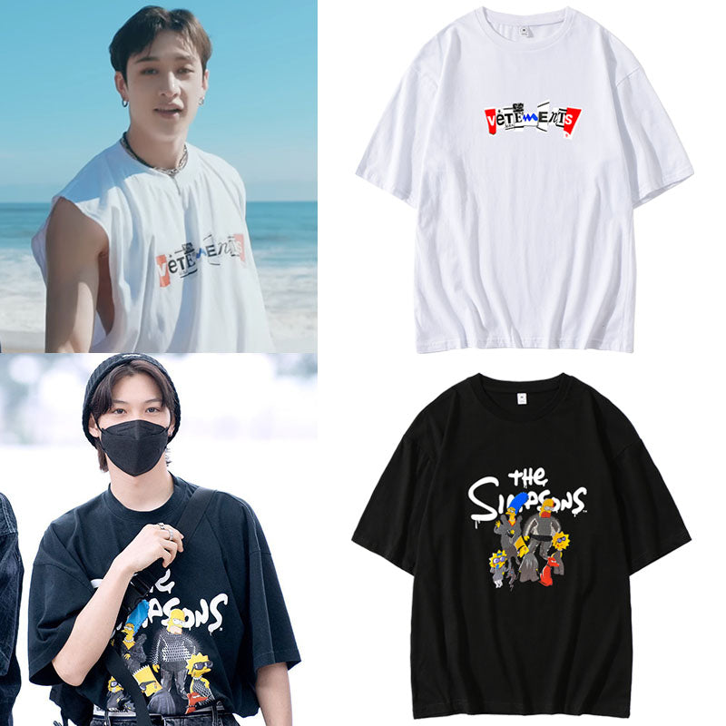 Stray Kids Animation Character T-Shirt – idollookbook