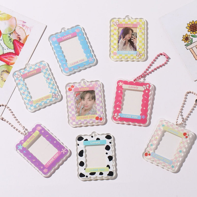 Lovely Photo Card Keychain Frame – idollookbook