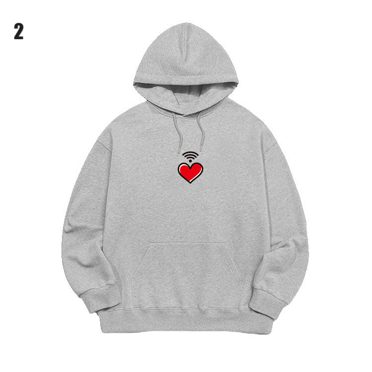 Stray Kids Kim Heart Wifi Video Grey Hoodie