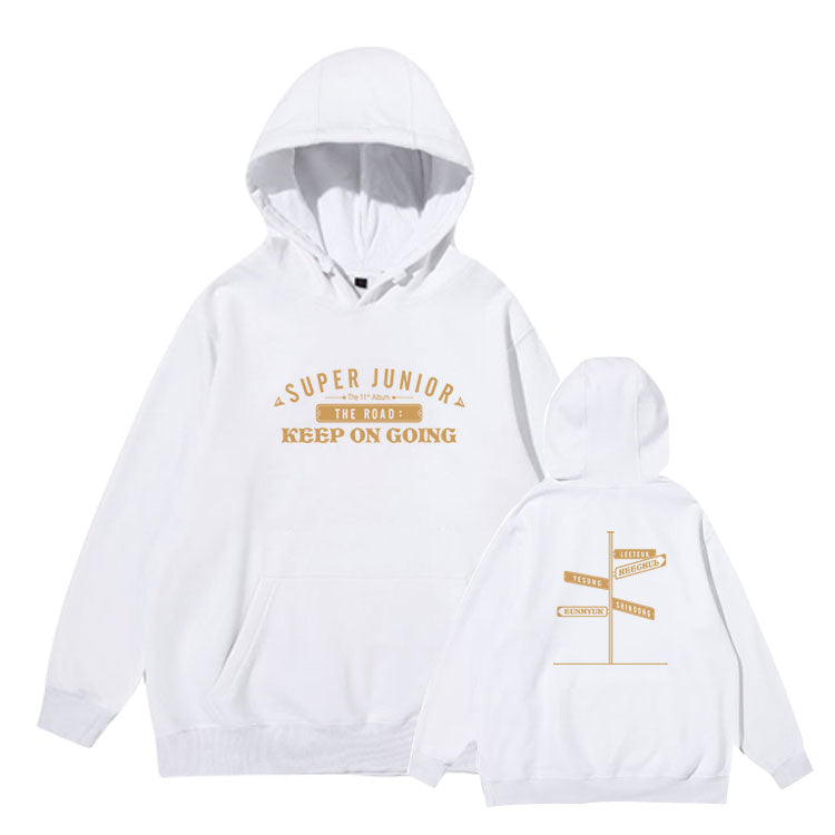 Super Junior The Road Keep Going Album Hoodie