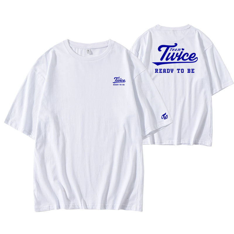 Twice 5th World Tour Ready To Be Concert White T-Shirt