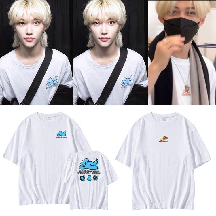 Stray Kids Honey Bear Pizza T-Shirt