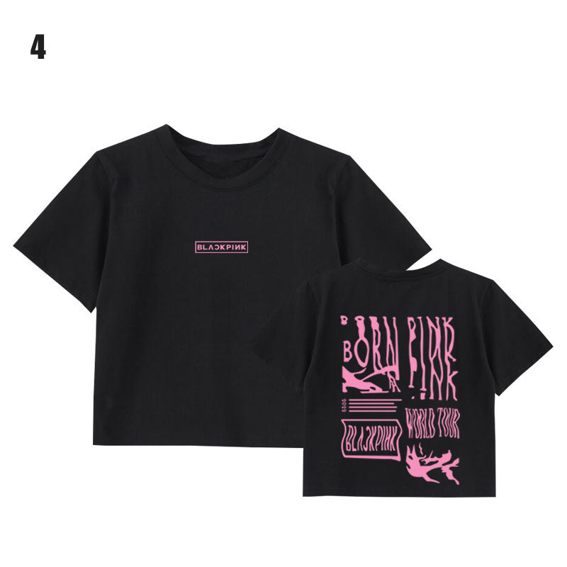 Blackpink Born Pink Tour Cropped T-Shirt