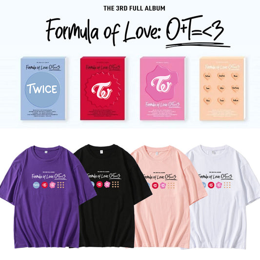 Twice twice ready to be 5th world tour momo jihyo sana nayeon tzuyu chaeyoung mina jeongyeon dahyun twice merch twice merchandise t-shirt top crewneck hoodie sweatshirts  formula of love