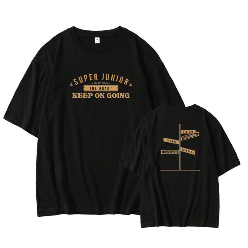 Super Junior The Road Keep Going Album T-Shirt