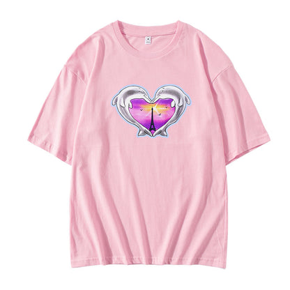 Stray Kids Palm Dolphin Heart T-Shirt