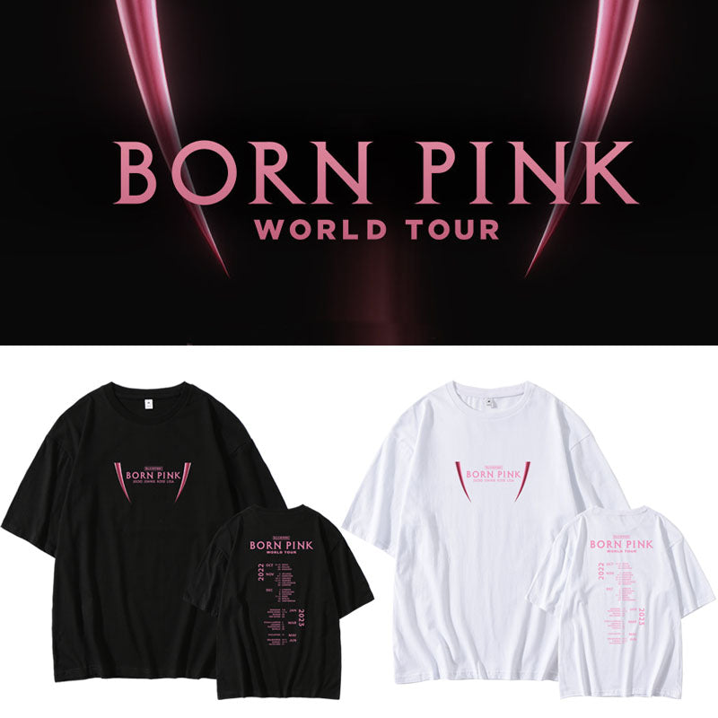 Blackpink born pink concert Jennie Kim Lisa jisoo rose Blackpink concert comeback t-shirt hoodie crewneck Blackpink merch merchandise we are born pink