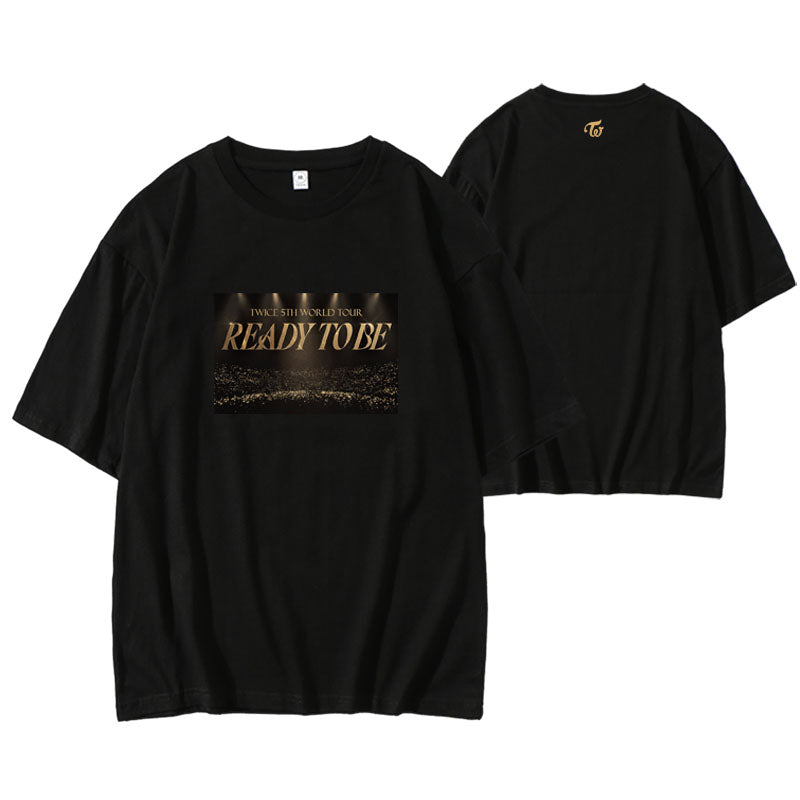 Twice 5th World Tour Ready To Be Concert Black T-Shirt