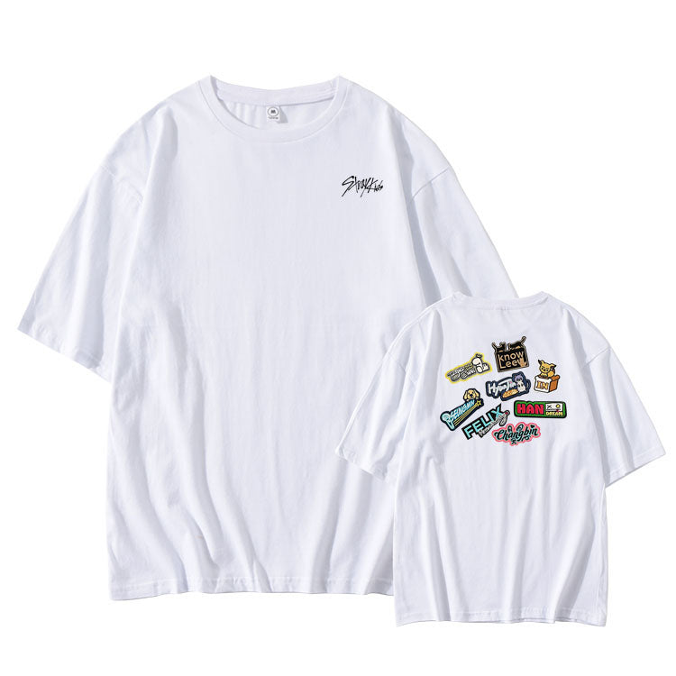 Stray Kids 2nd Anniversary Debut Name T-Shirt Merchandise – idollookbook
