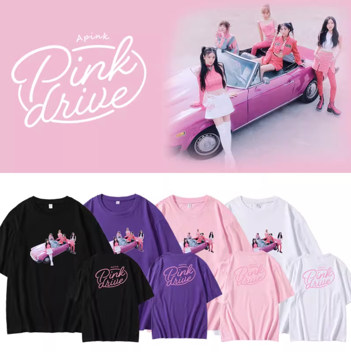 Apink Pink Drive Album T-Shirt